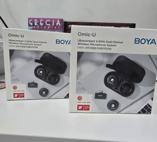 Microfone Lapela Boya Omic-U USB-C