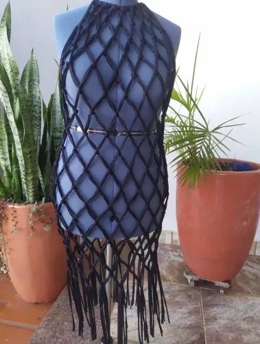 Sobreposição Macramê (veste do P ao M)