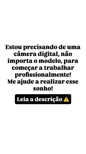 Me ajude a realizar meu sonho!
