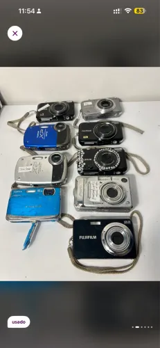 Lote de câmeras fotográficas digitais no estado fujifilm finepix