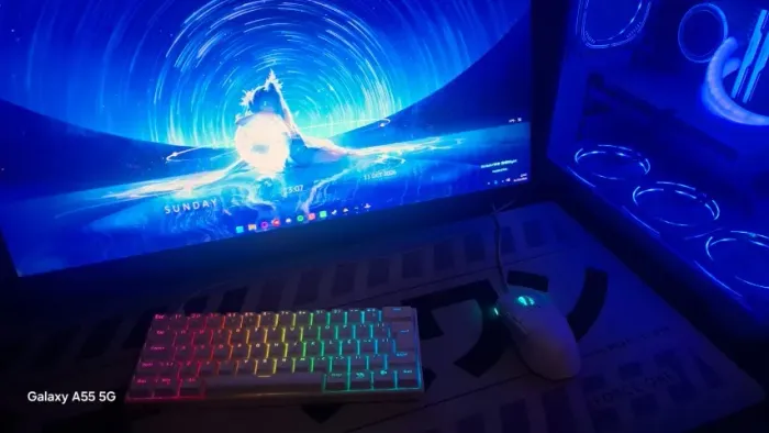 Teclado Gamer Mecânico Branco