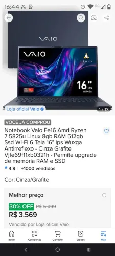 Notebook Ryzen 7 512gb Garantia