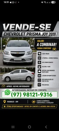 Chevrolet Prisma Sed. Joy/ LS 1.0 8V Flexpower 4P 2019