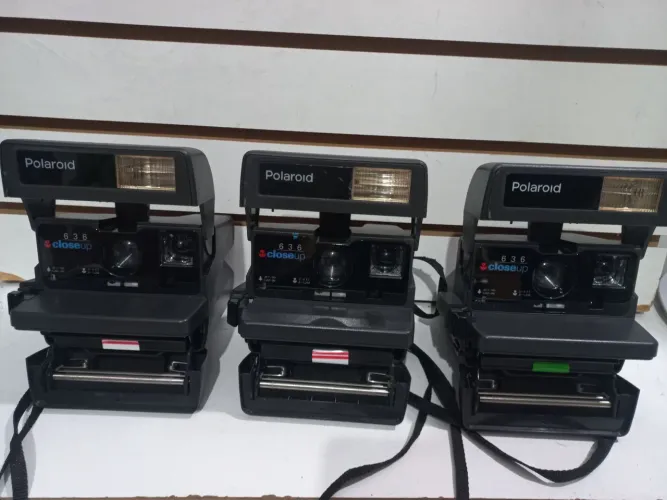 3 câmeras polaroid 636 antigas 