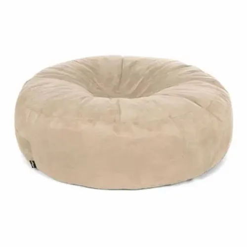 Puff redondo gigante, suede, com enchimento, medidas: 140x40