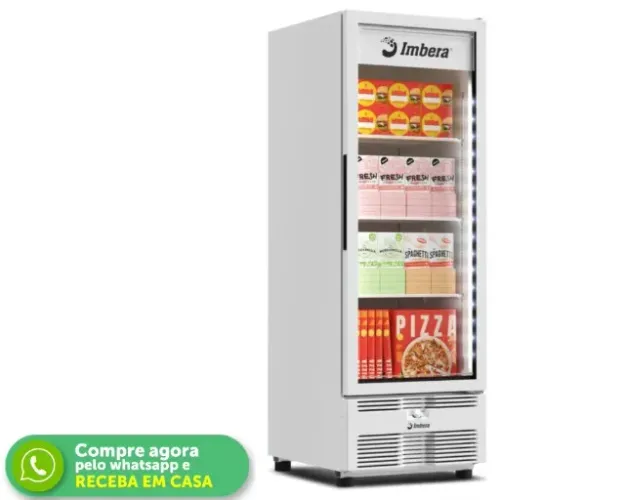 Congelador Vertical Porta de Vidro 569L Imbera