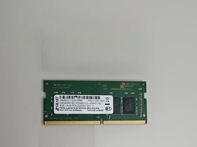 Memória RAM DDR4 8gb 3200mhz para notebook