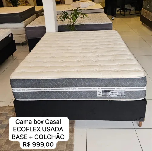 Cama Box Casal ECOFLEX USADA- ENTREGO