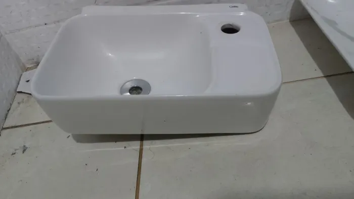 Cuba de louça retangular