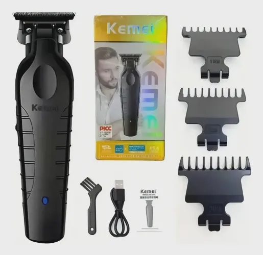 Máquina de Corte e Acabamento Profissional, Kemei KM-2299 Sem Fio