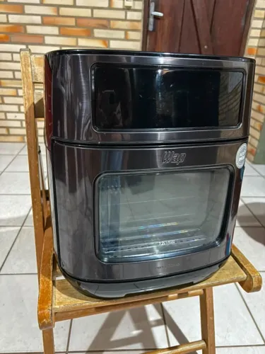 Fritadeira Elétrica WAP AirFry Forno Digital Preto Inox 12L