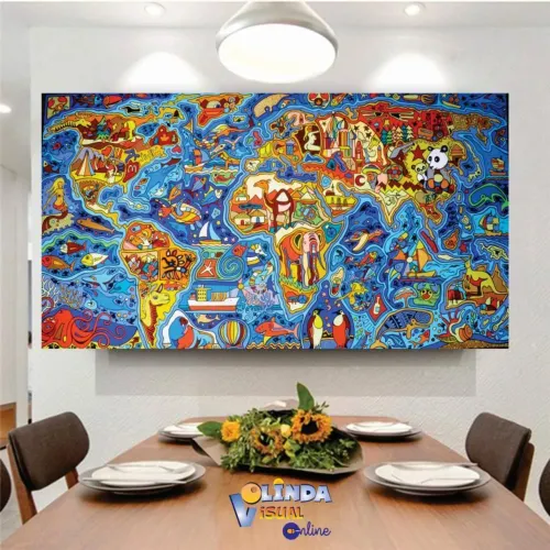 Vendo quadro com lona fosca alta resolução 