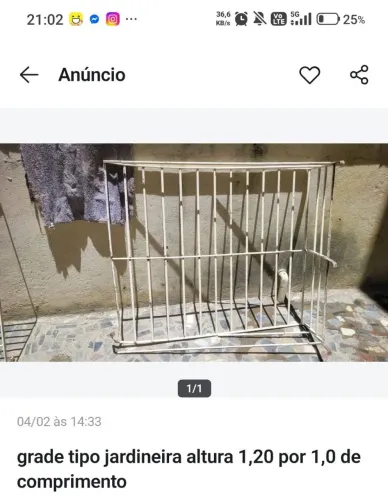 Grade jardineira