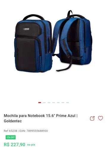 Mochilhas Get para notebooks 