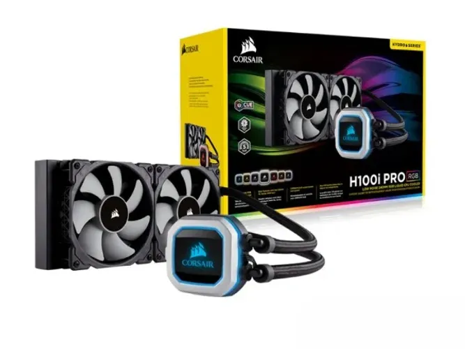Water Cooler Corsair H100i Pro, Rgb, 240mm, Amd/intel, Semi-Novo Caixa e Acessórios