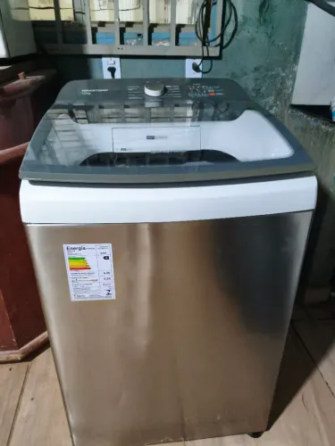 Máquina de lavar roupa Brastemp de inox 11kg