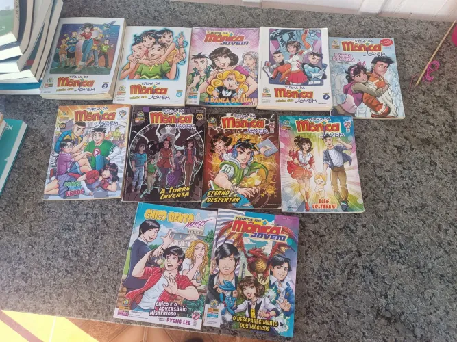 Gibi Manga Turma da Mônica Jovem e Chico bento