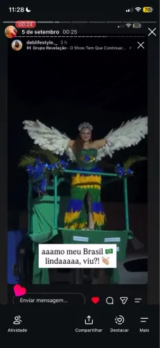 VENDO VESTIDO DE PENAS - DESFILE
