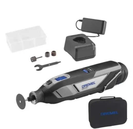 Retifica Dremel 8240 Bateria 12V MAX Bivolt  Com Bolsa e maleta com 75 acessórios. Nova 