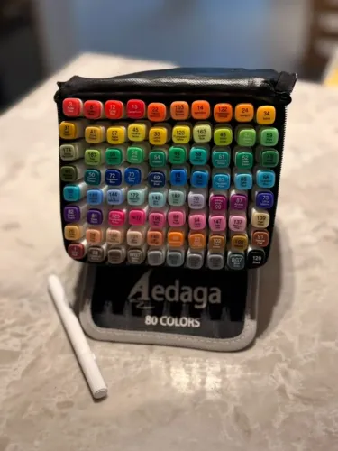 Kit Marcadores AEDAGA - 80 Cores com Estojo