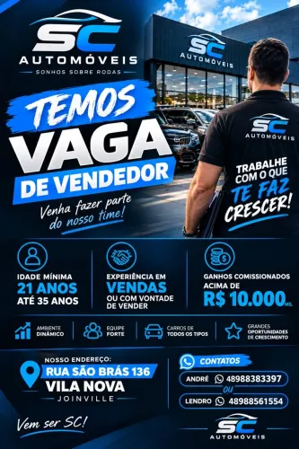 Vaga de VENDEDOR DE CARROS
