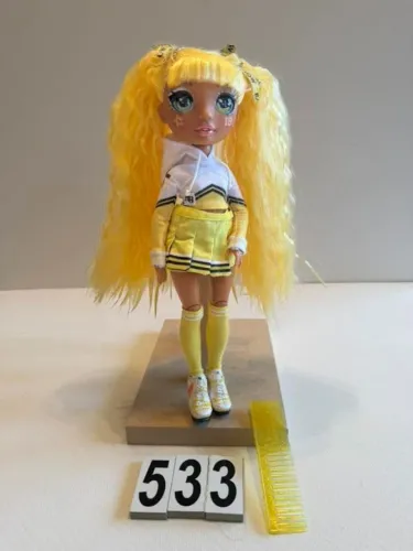 RAINBOW HIGH CHEER SUNNY MADISON FASHION DOLL COM OS ACESSORIOS DAS FOTOS
