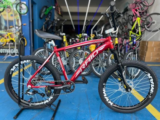 Bicicleta Raio aro 24 com freio a disco hidráulico mt-200 shimano traseiro