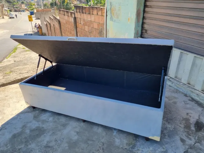 Cama Box baú solteiro 