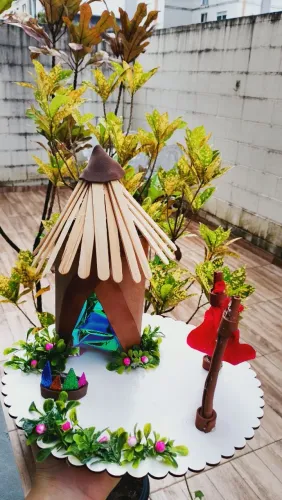 Maquete escolar infantil - índio 