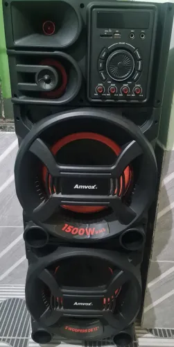 Caixa de som amvox 1500w RMS