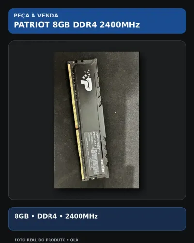 8Gb Memória Ram ddr4
