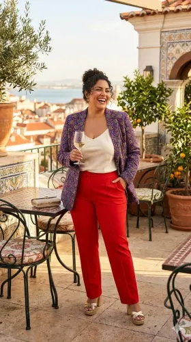 Blazer feminino estampado lilás produtos femininos