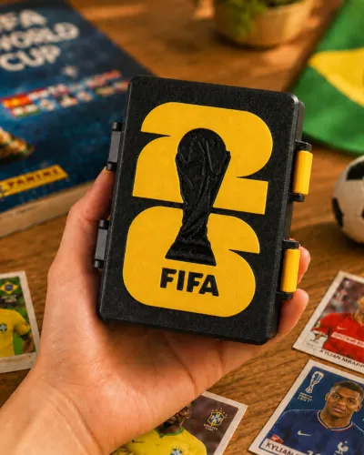 Caixinha Porta Figurinha Copa do Mundo 2026