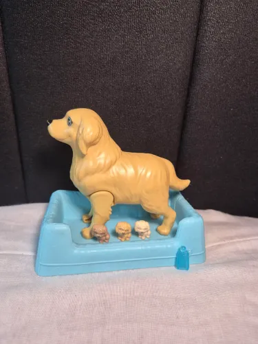  boneco Cachorro mamãe pet com filhotinhos