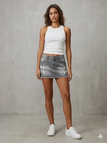 Mini Saia Jeans Morena Rosa - Tamanho 36 - Usada Ótimo Estado - Estilosa Casual