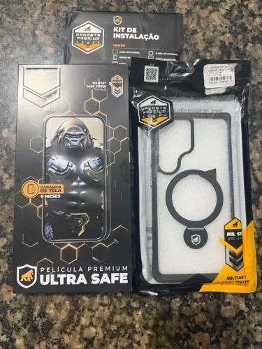 Kit película e capinha S25 ultra