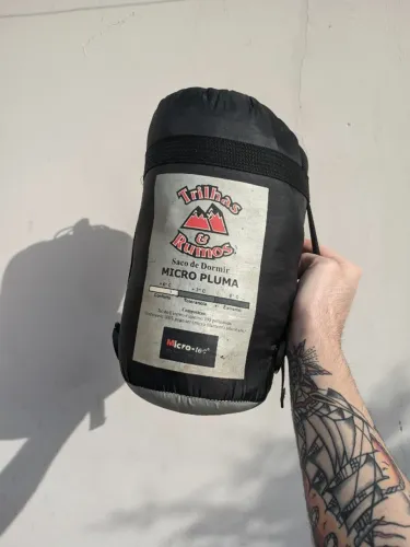 saco de dormir trilhas e rumos micro pluma trekking trilha montanha viagem acampamento