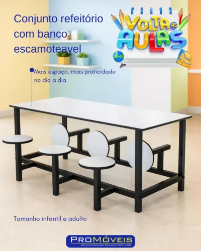Mesa para refeitório