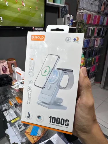 Carregador por indução 3 em 1