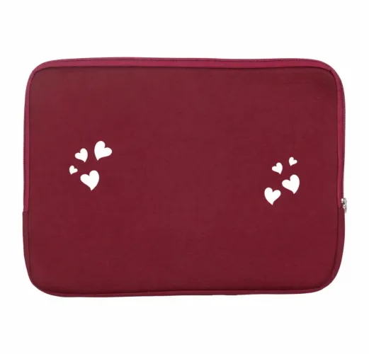 Bolsa Notebook Personalizada Com Seu Nome Corações Lançamento Super Desconto
