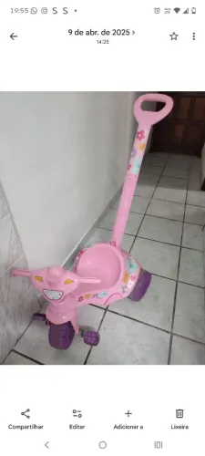 Motoca gatinha infantil