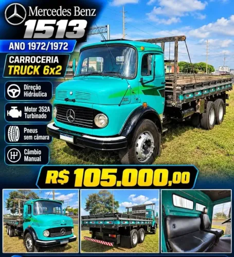 Mercedes Benz 1513 truk 6x2