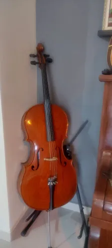 Violoncelo 4/4 Roma (Ano 1994) - Madeira Curada / Vintage Nacional<br>?Descrição: