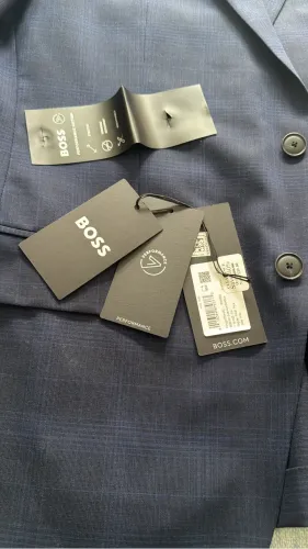 Terno Hugo Boss original 42R azul xadrez