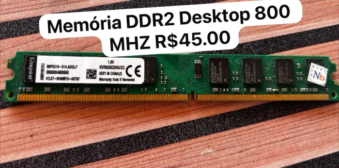 Memória 2 GB DDR2 800 MHZ Desktop