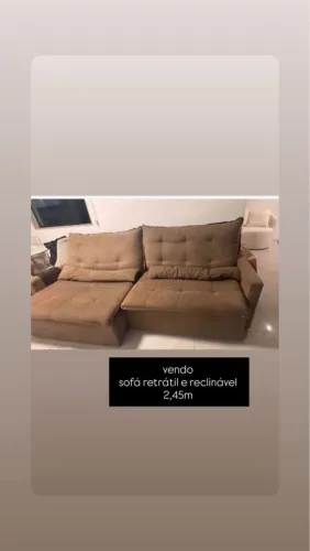 sofá retrátil e reclinável