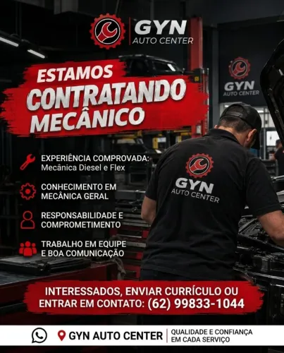 Contrata-se mecânico com experiência.