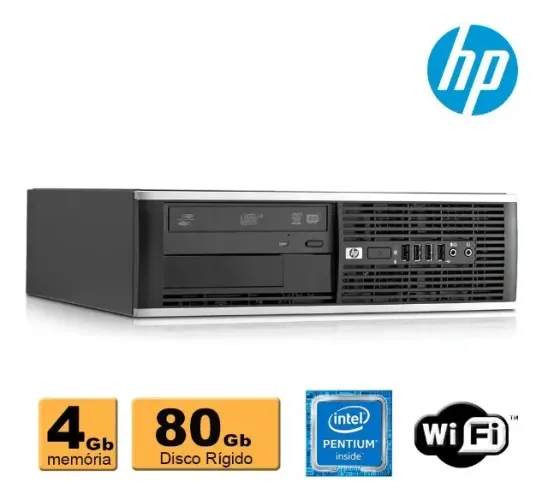 Desktop HP Compaq DX7400 Small - Intel Dual Core | 4GB RAM | Compacto e Funcional