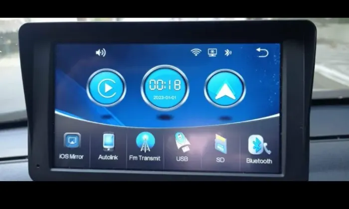 Tela multimidia com Carplay e Android Auto - Não precisa Instalar