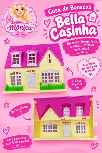 Casa de bonecas bella casinha